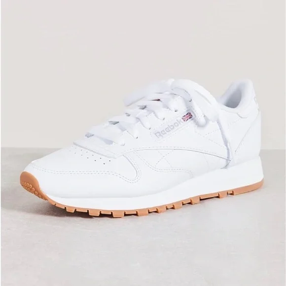 NWT/NIB • Reebok Women's Classic White Leather Sneakers • Women’s US 7.5 - Picture 1 of 14